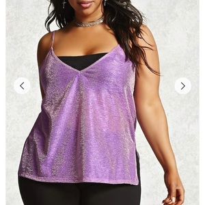 3x Purple Metallic Top